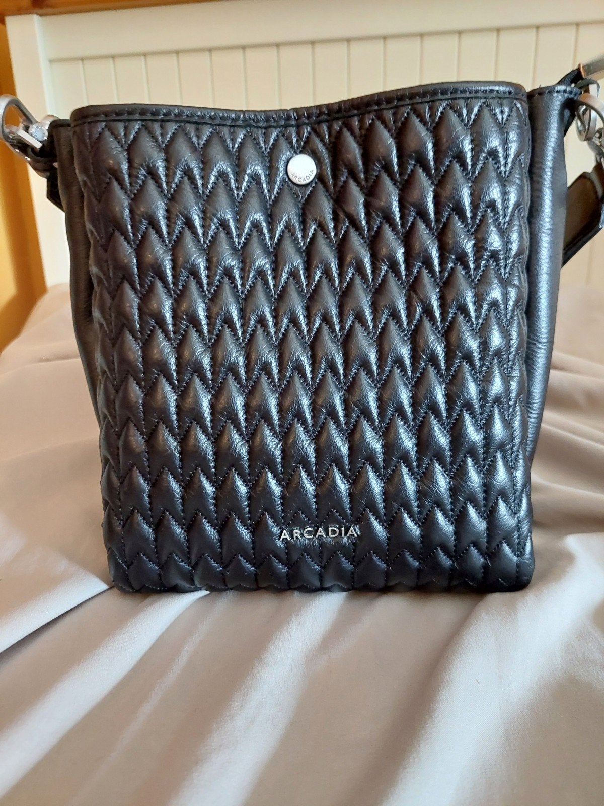 Mooi Arcadia tas, Ophalen of Verzenden, Zo goed als nieuw, Zwart, Handtas