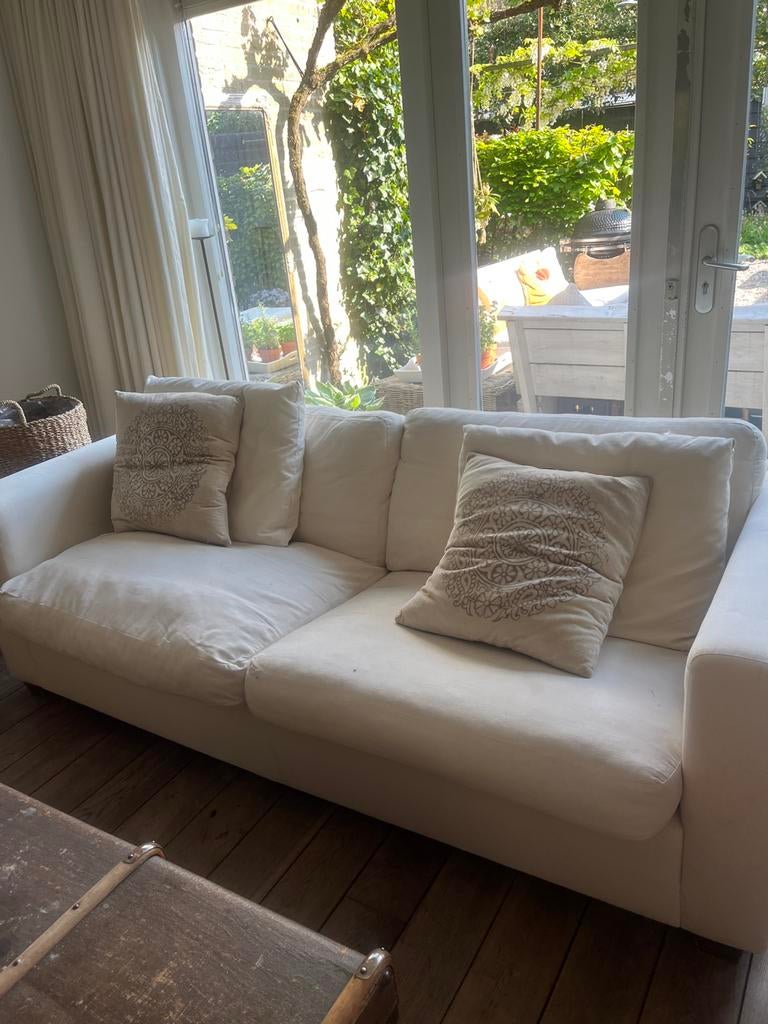 Linteloo Easy living bank en twee fauteuils, Ophalen of Verzenden, Gebruikt, Stof