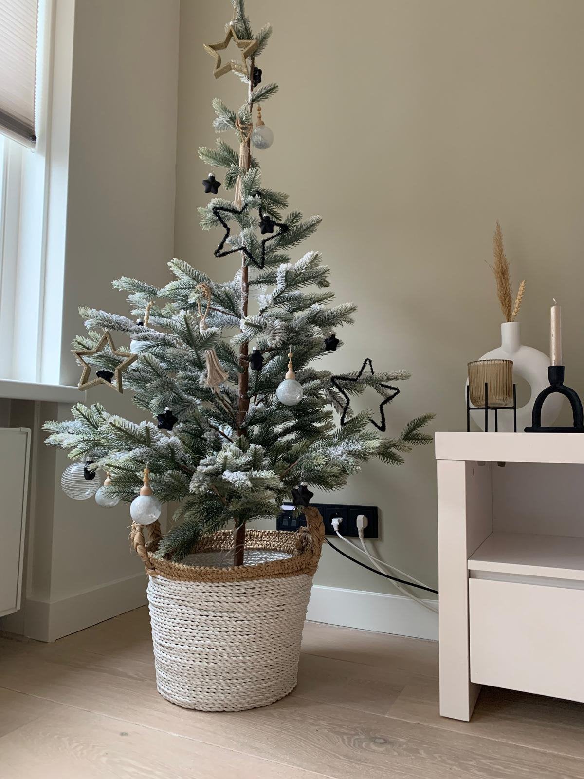 Tof kunst (kerst)boompje, Ophalen, Binnen, Zo goed als nieuw, Kunststof