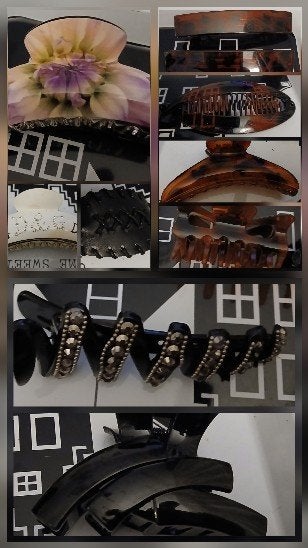 12 verschillende haarklemmen, Sieraden, Tassen en Uiterlijk, Uiterlijk | Haarverzorging, Ophalen of Verzenden, Zo goed als nieuw