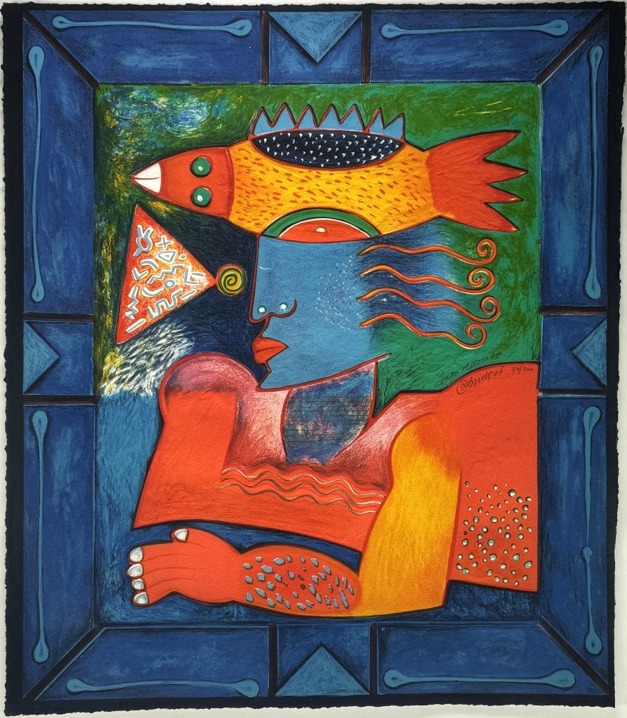 1381. Carborundumdruk, Clemens Briels - "Juan el Pescador"