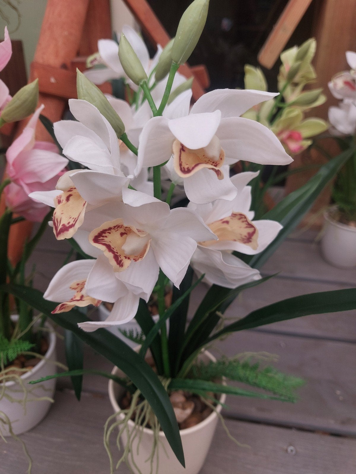orchideeën kunst, Ophalen, Binnen, 35 cm, Nieuw