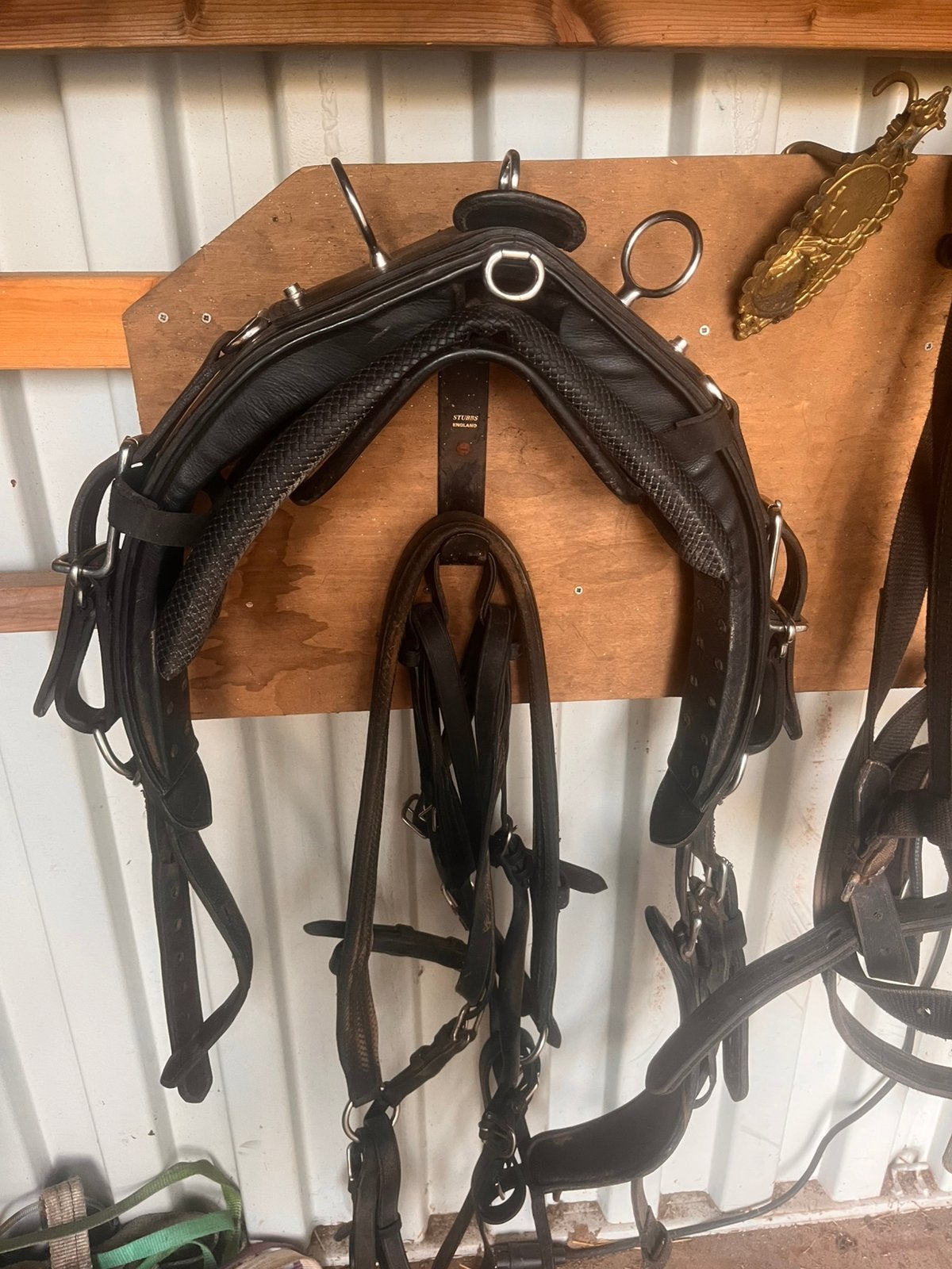 Gebruikt ideal tuig,maat full, paard was 1.65m,, Dieren en Toebehoren, Ophalen, Gebruikt, Mentuig, Full