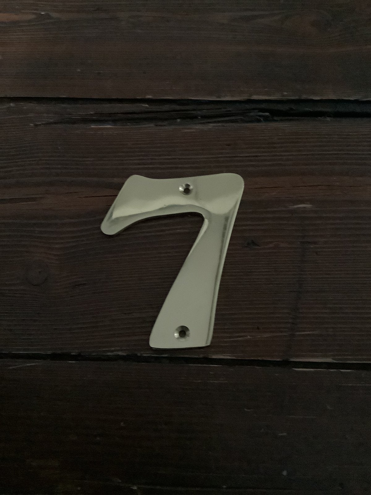 koperen huisnummer 7, Huis en Inrichting, Ophalen of Verzenden, Zo goed als nieuw