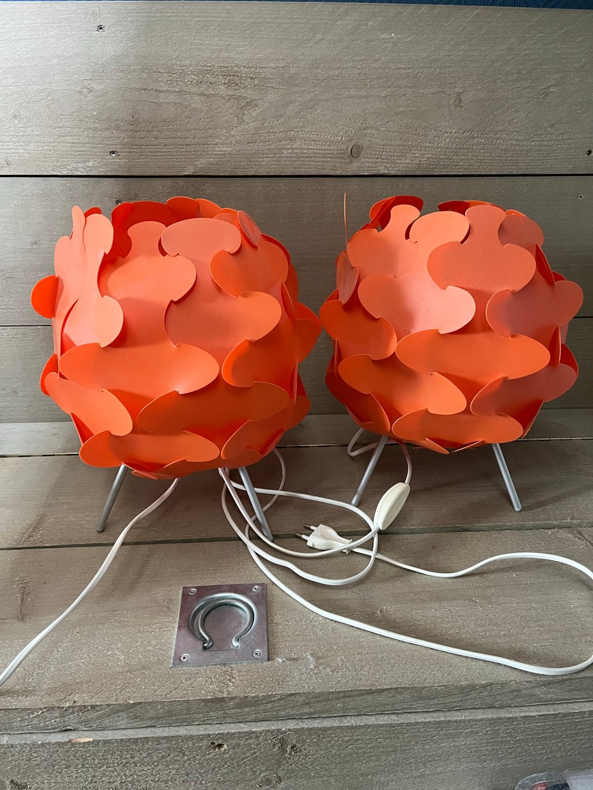 Set Ikea Fillsta tafellampjes, Met schakelaar, Overige merken, Gebruikt, Kunststof