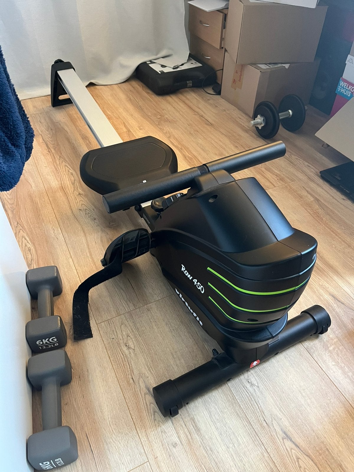 VirtuFit Row 450 Roeitrainer - Zo goed als nieuw, Sport en Fitness, Fitnessapparatuur, Zo goed als nieuw, Roeitrainer, Armen, Metaal