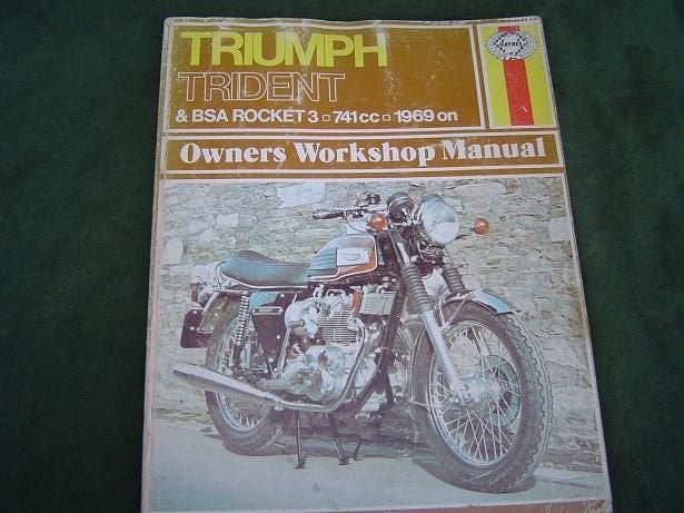 Triumph Trident BSA Rocket 3 A75 1969- 1972 werkplaatsboek, Ophalen of Verzenden, Triumph