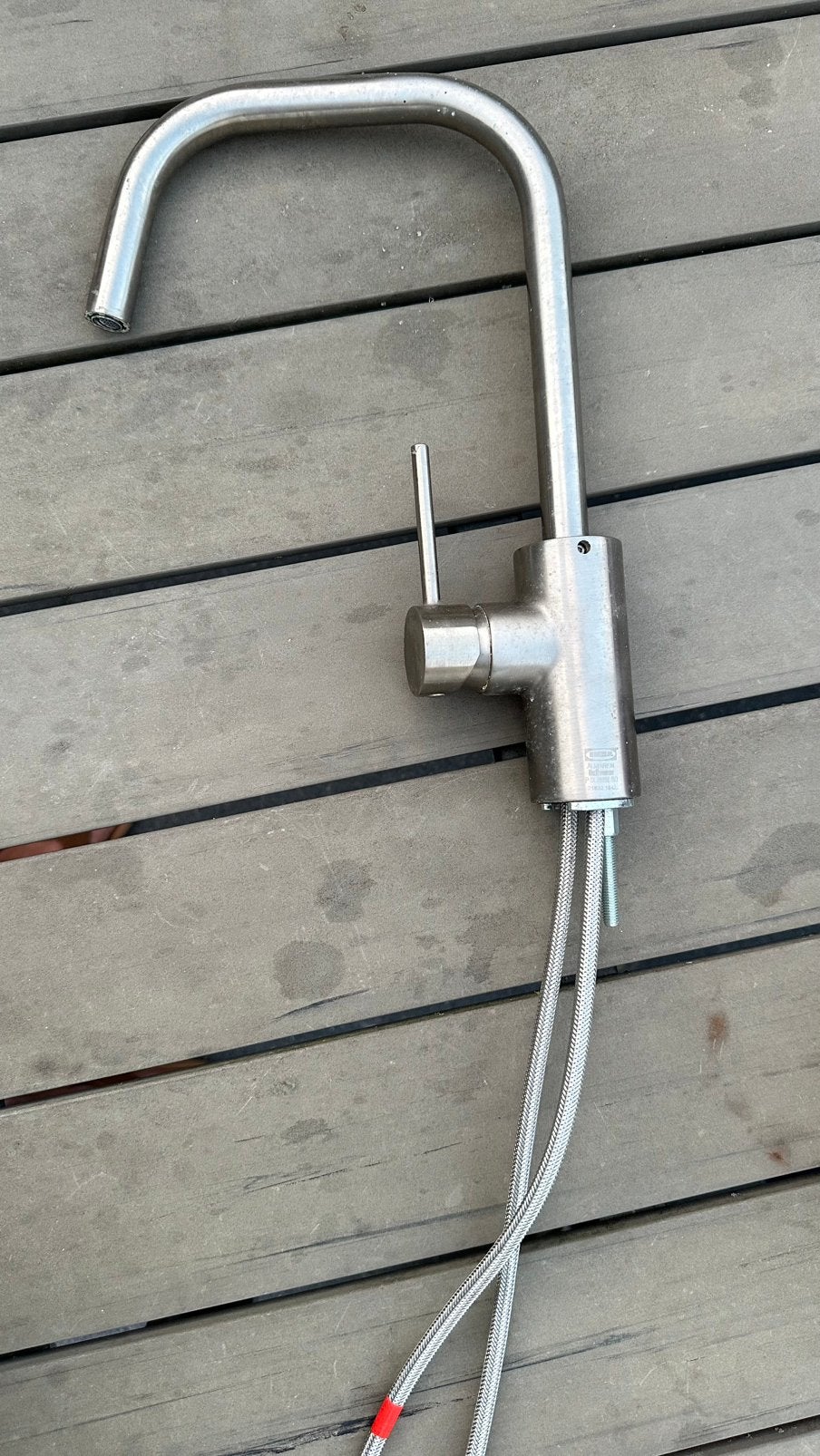 Ikea Almaren kraan, Doe-het-zelf en Verbouw, Sanitair, Ophalen, Gebruikt, Rvs, Kraan