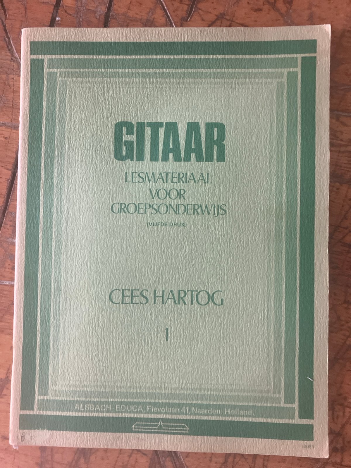 Gitaar Lesmateriaal voor Groepsonderwijs - Cees Hartog, Overige genres, Les of Cursus, Ophalen of Verzenden, Gitaar