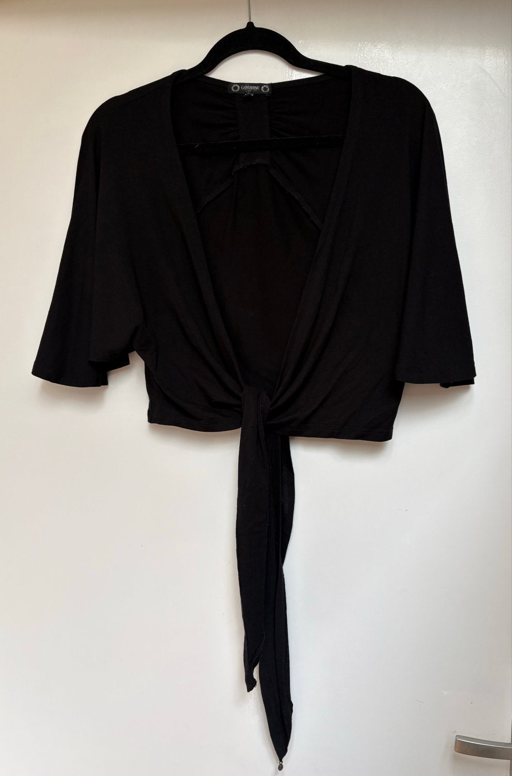 Zwart Carbone bolero vestje maat 36, Verzenden, Zwart, Zo goed als nieuw, Korte mouw