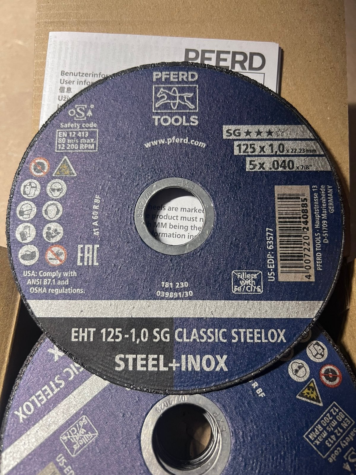 Doorslijpschijven Steelox 100st. Nieuw!, Verzenden, Nieuw