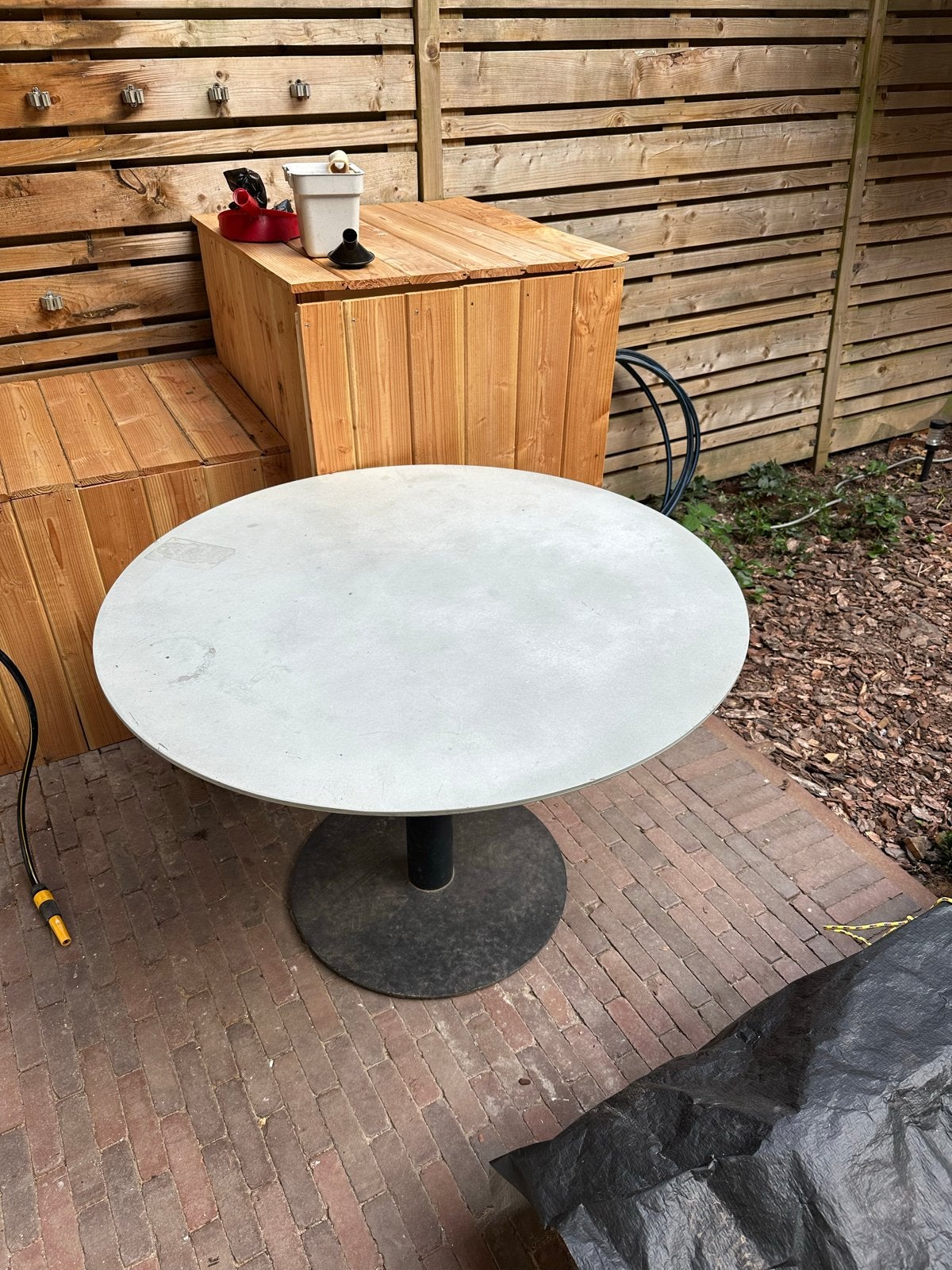 Ronde tuintafel - 120cm, Ophalen, Gebruikt, Rond, Overige materialen