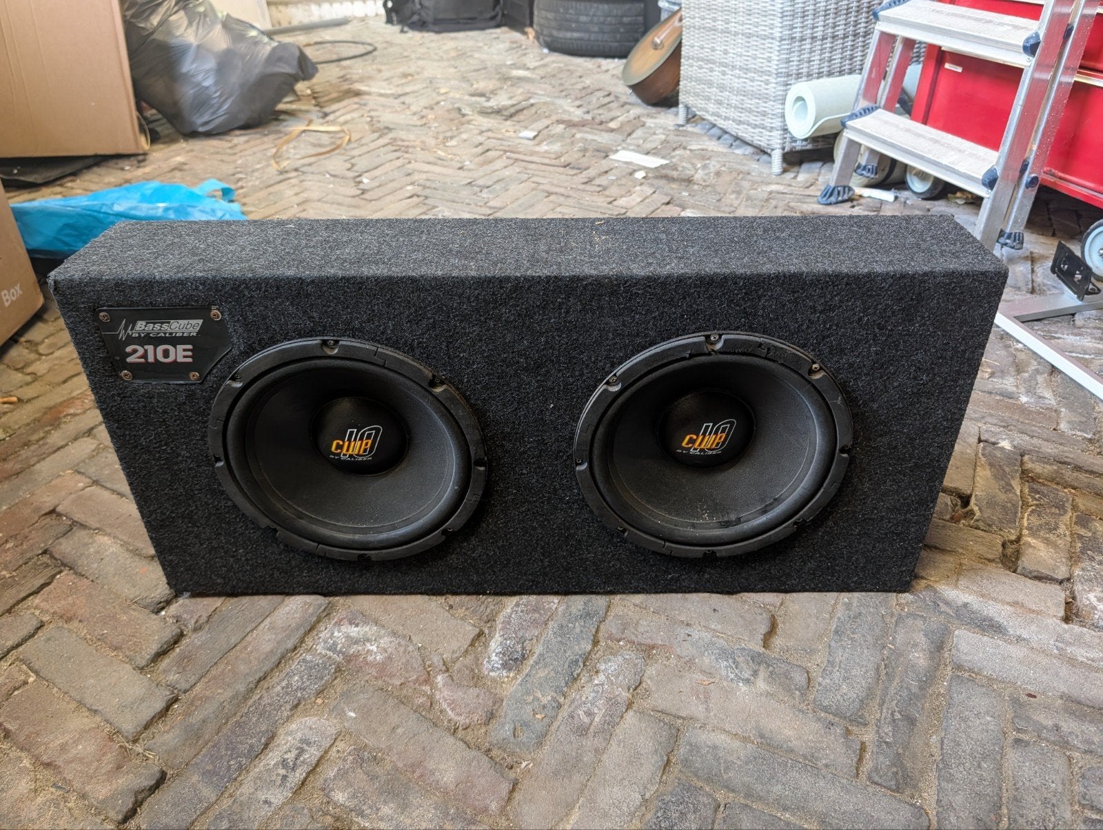 Subwoofers met versterker, Auto diversen, Ophalen, Gebruikt