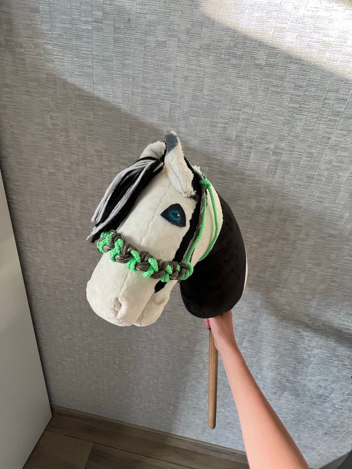 Leuk zelfgemaakt hobby horse halster, Ophalen of Verzenden, Zo goed als nieuw, Jongen of Meisje