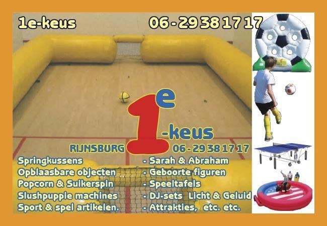 opblaasbaar PANNAVELD en vele andere voetbalattracties, Ophalen, Zo goed als nieuw, Overige