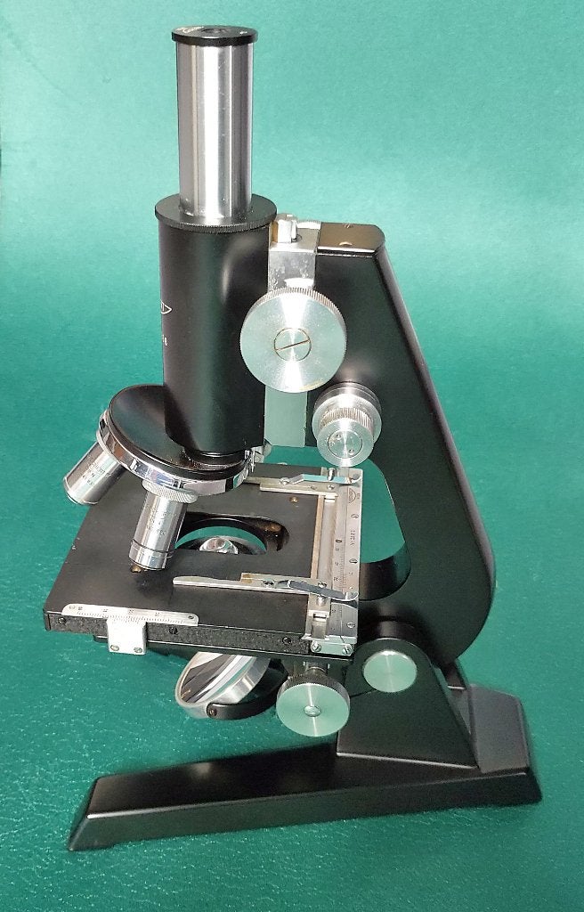 Reichert vintage microscoop, Ophalen, Gebruikt, 400x tot 1000x, Biologische microscoop