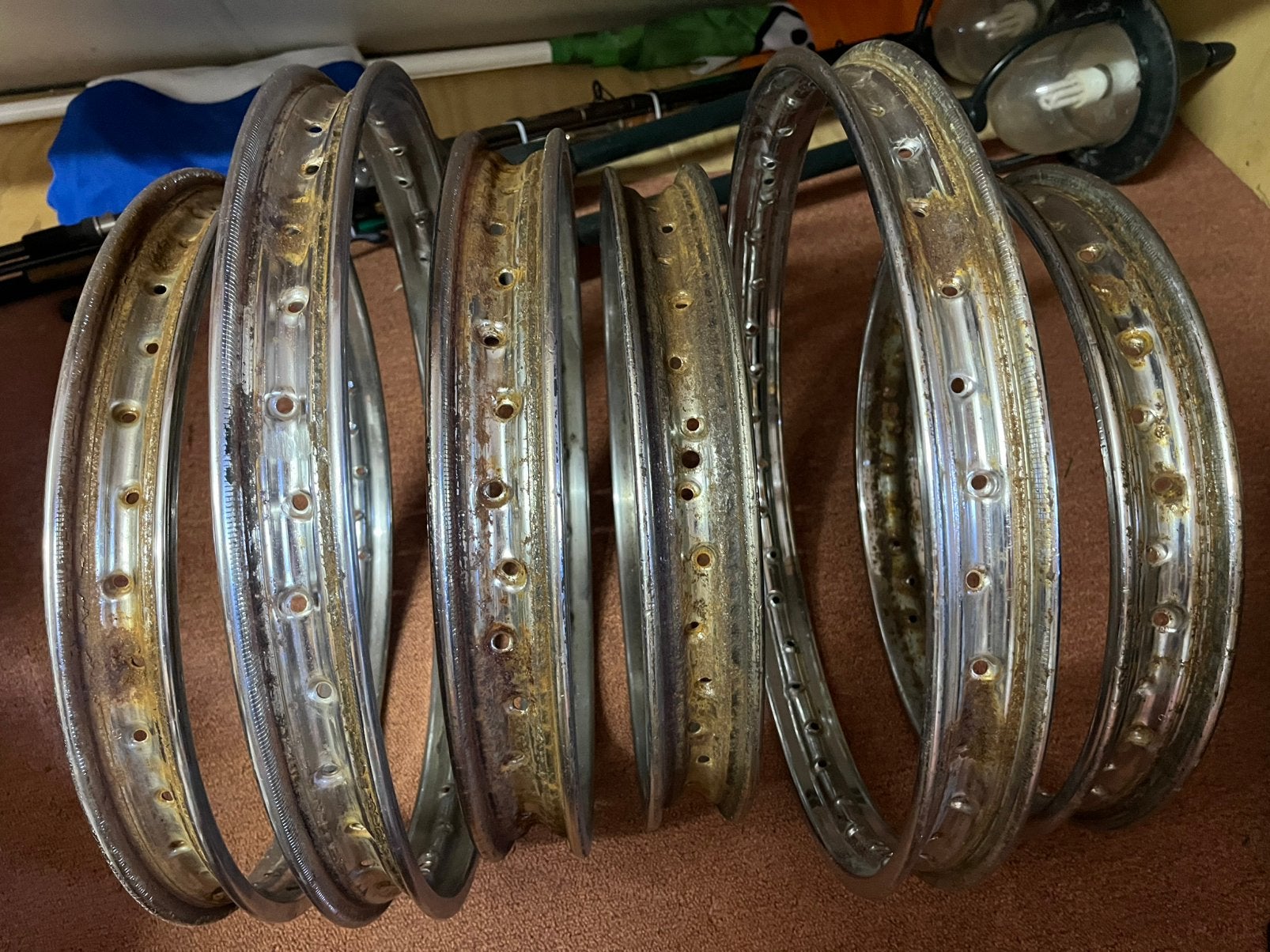 6x orginele Araya velgen Honda Mt5, Ophalen of Verzenden, Gebruikt, Overige typen, Overige merken