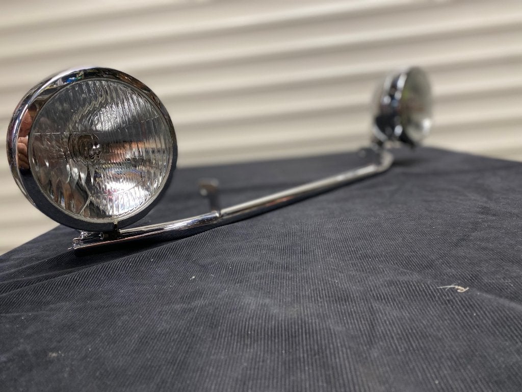 Highway hawk koplampen zgan nieuwe verchroomde beugel 125,-, Motoren, Ophalen