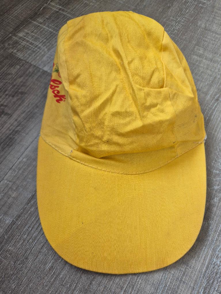 Te koop: oude gele Grolsch pet/ cap, Ophalen of Verzenden, Zo goed als nieuw, Overige typen, Grolsch