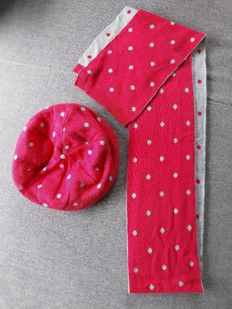 Okaidi ~ sjaal + baretje ~ roze/grijs ~ 54/56, Kinderen en Baby's, 134 t/m 140, Meisje, Okaidi, Ophalen of Verzenden