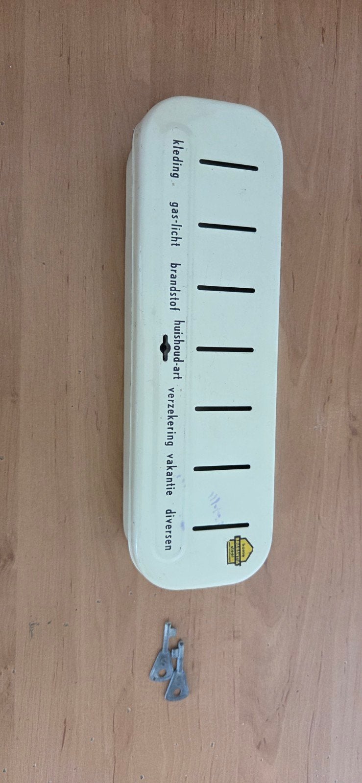 Vintage Geldkluisje / Spaarpot met Sleutels, Ophalen of Verzenden