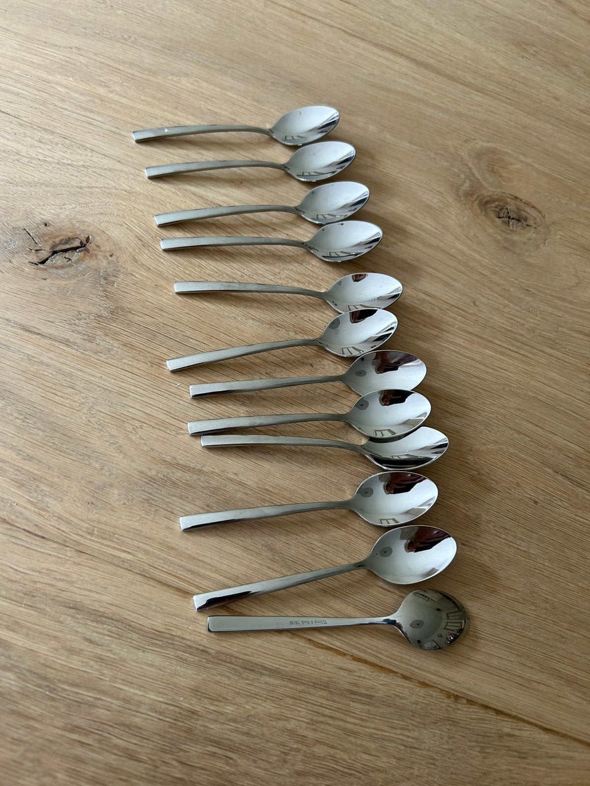 Nieuwe Villeroy en Boch Piemont koffielepels 12 stuks, Ophalen of Verzenden, Zo goed als nieuw, Rvs of Chroom