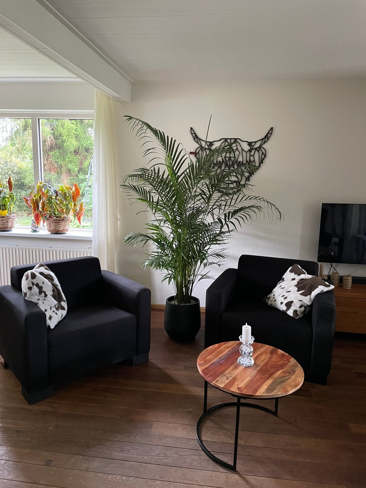 Fauteuils, Huis en Inrichting, Stoelen, Gebruikt, Twee, Zwart, Ophalen of Verzenden