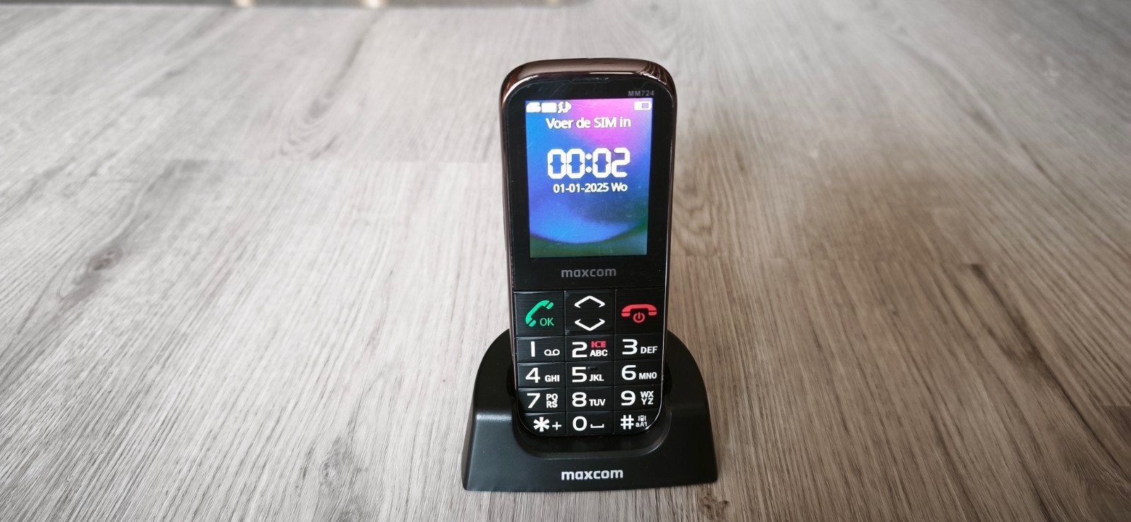 Maxcom MM724 Seniorentelefoon met Oplaadstation, Ophalen of Verzenden, Inklapmodel