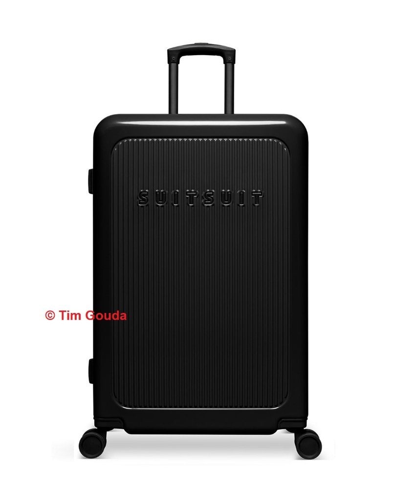 ✅ SUITSUIT Caretta Shadow Black koffer 76 cm - NIEUW, Wieltjes, Hard kunststof, 45 tot 55 cm, Nieuw