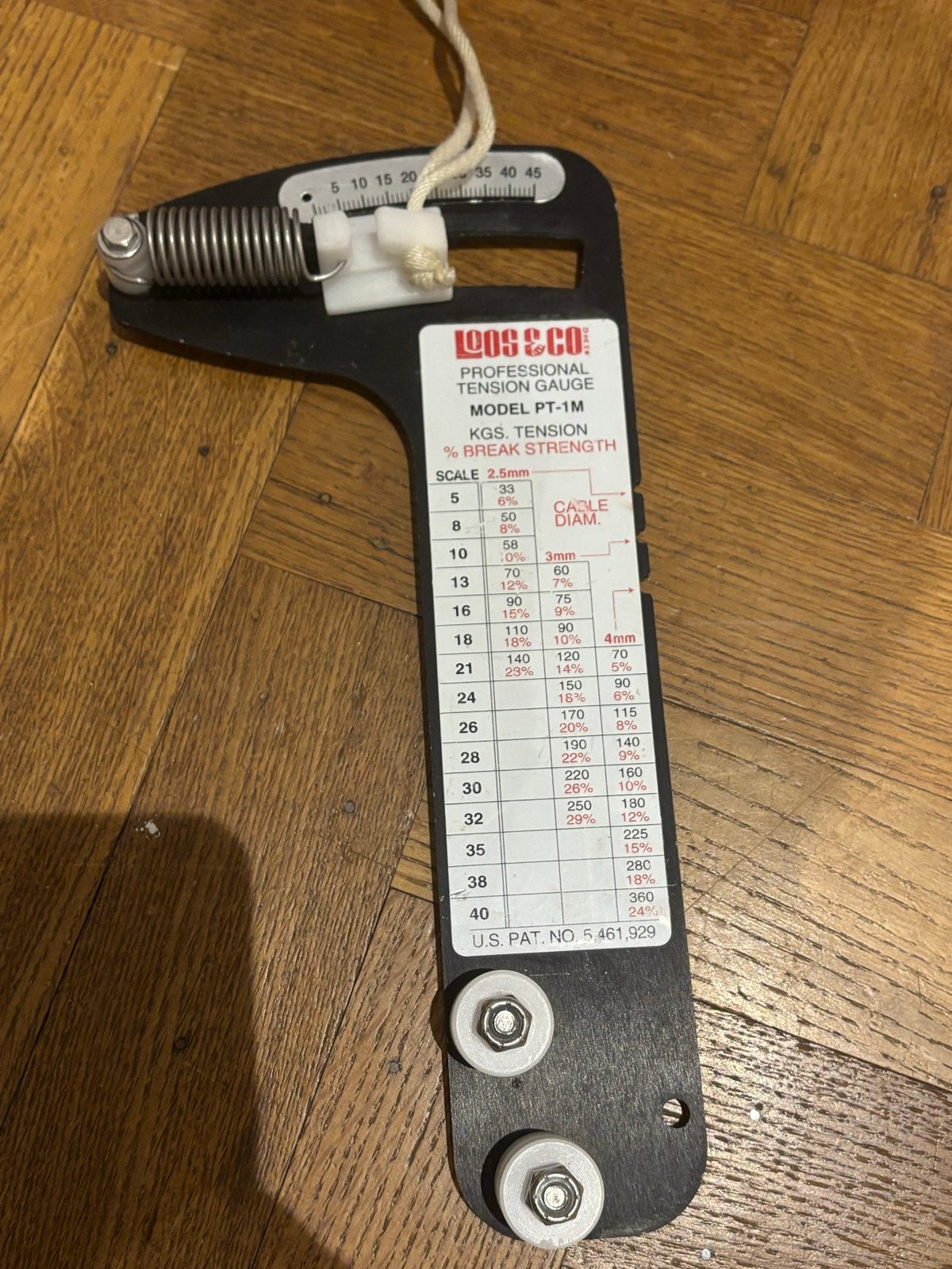 Loos & Co Spanningsmeter PT-1M voor stagen, Ophalen of Verzenden, Zo goed als nieuw, Gereedschap