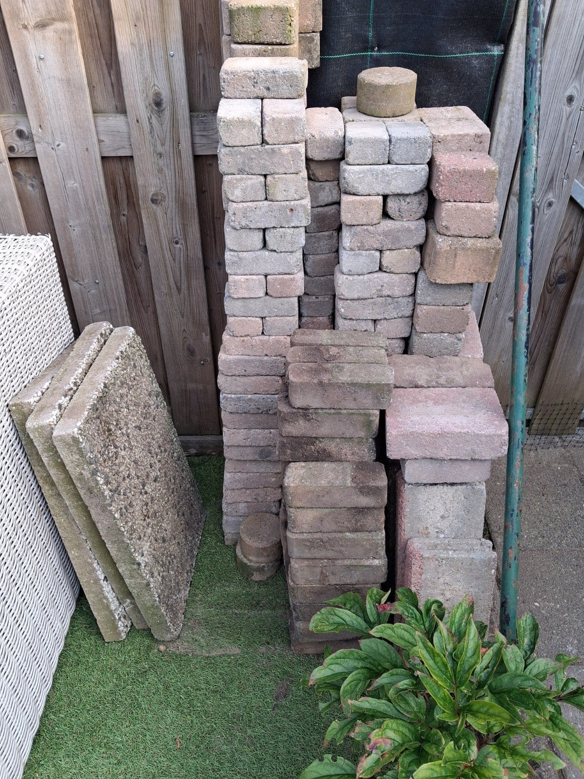 Gratis klinkers,stenen,bestrating, Ophalen, Gebruikt, Beton, Klinkers