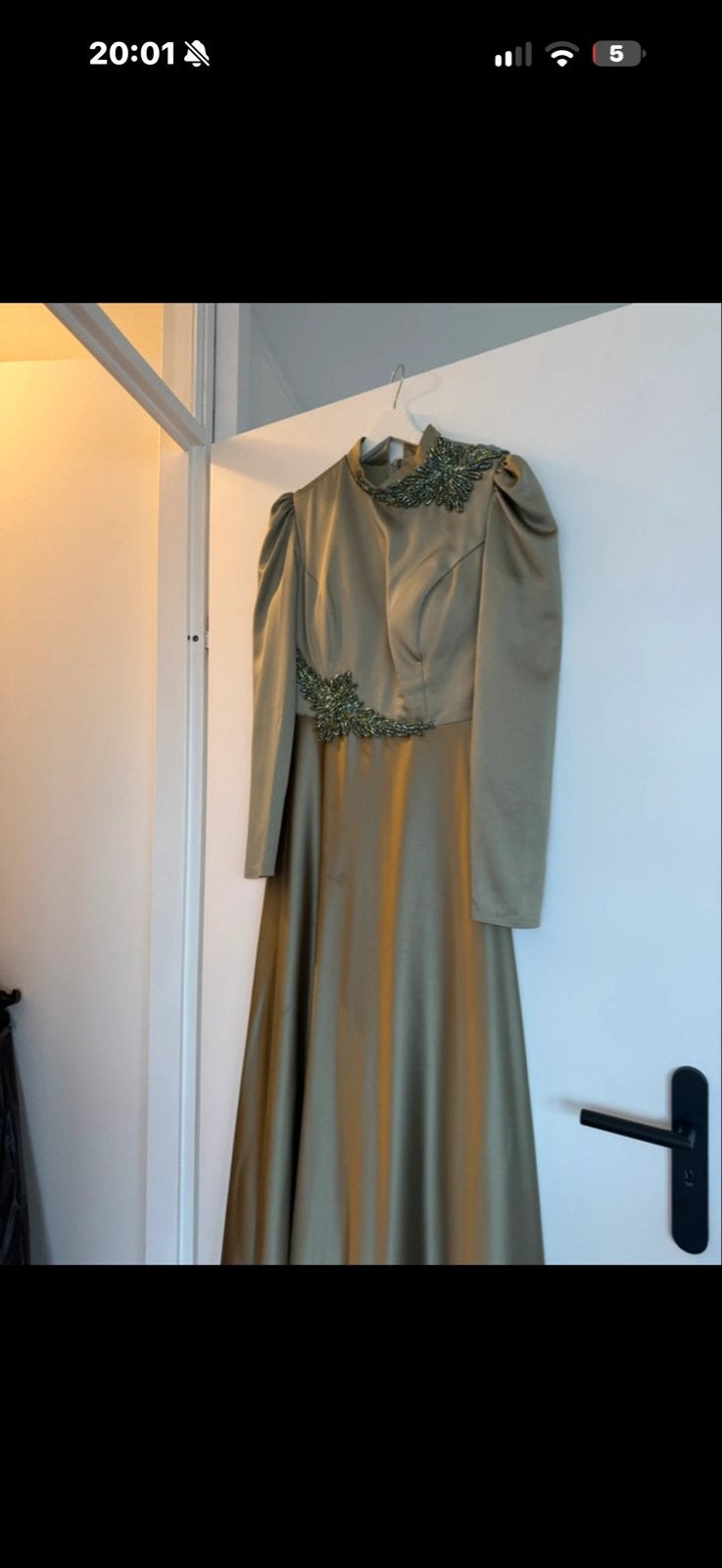 Mooie Tesettür Abiye Avondjurk, Kleding | Dames, Maat 42/44 (L), Ophalen of Verzenden, Gedragen, Onder de knie