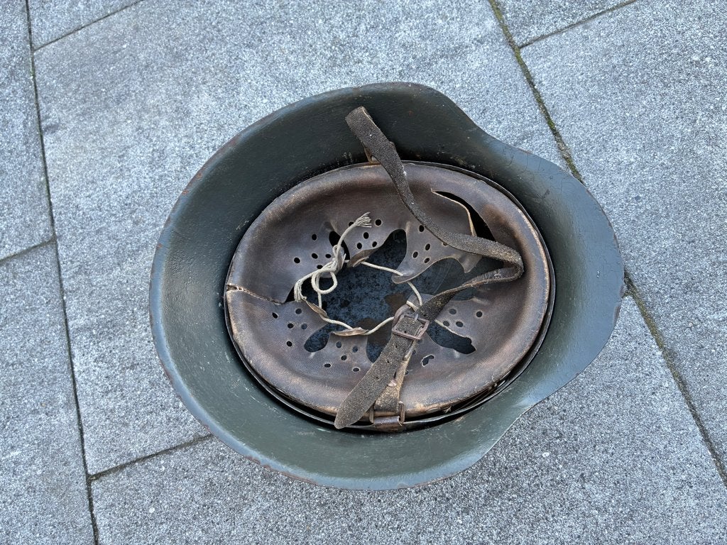 duitse helm, Verzamelen, Militaria | Tweede Wereldoorlog, Verzenden, Landmacht, Duitsland, Helm of Baret