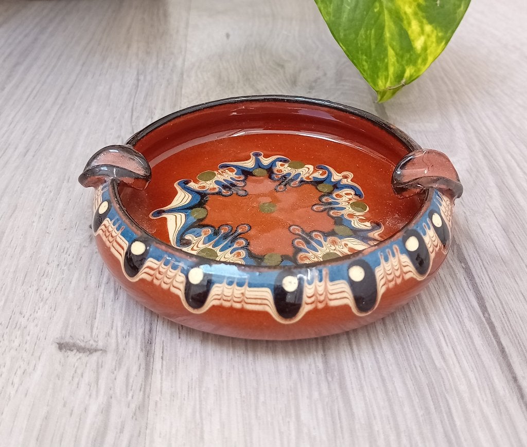 vintage traditionel bulgaars handgemaakt asbak, Verzenden