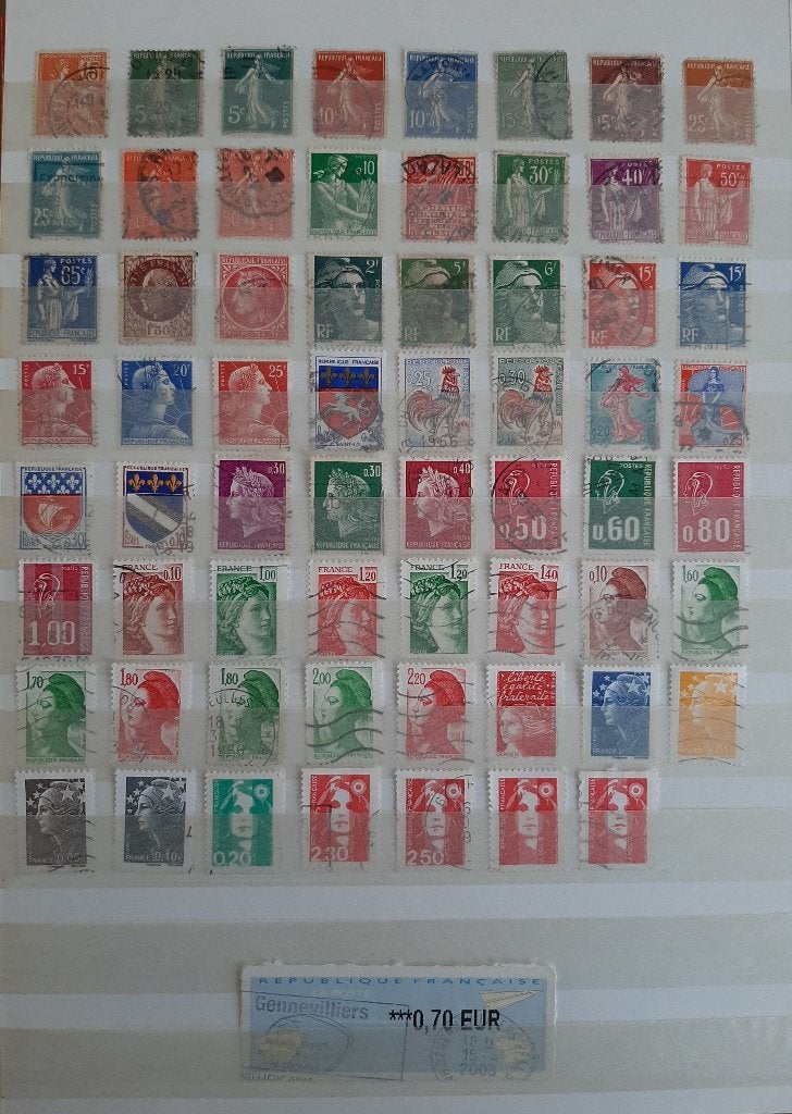 1 Kaart Klassieke Postzegels Frankrijk No. 1a Gestempeld, Postzegels en Munten, Postzegels | Europa | Frankrijk, Ophalen, Gestempeld