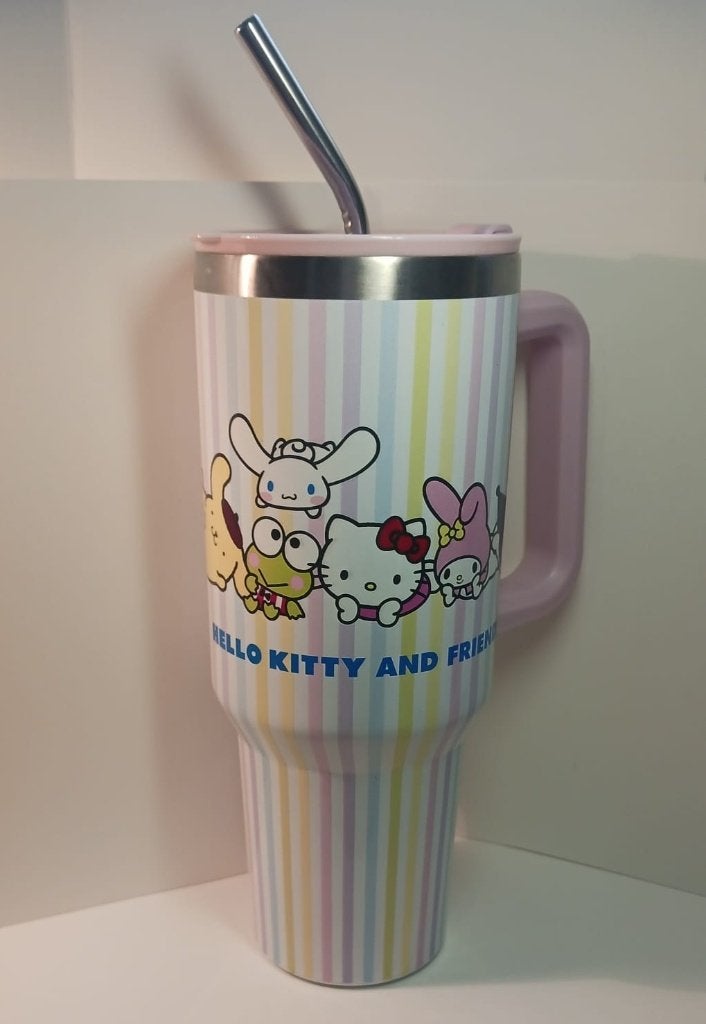 Hello Kitty Thermobeker Thumbler NIEUW, Kunststof, Overige merken, Overige typen, Nieuw