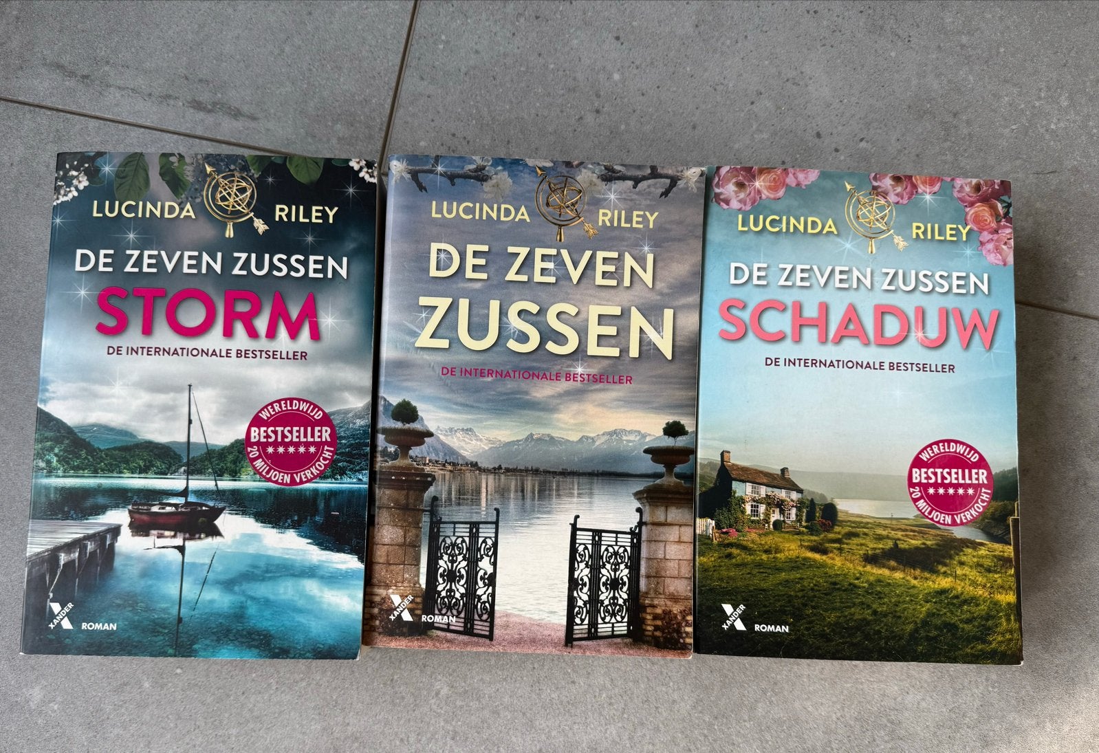 De Zeven Zussen boeken: Storm, Schaduw, de Zeven zussen, Boeken, Ophalen of Verzenden, Gelezen, Nederland