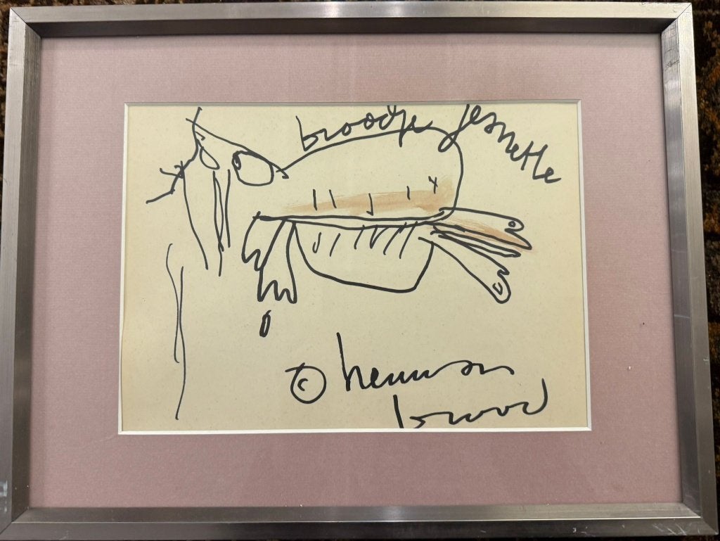 Herman Brood  Titel : Broodje  Stift Tekening, Antiek en Kunst, Ophalen