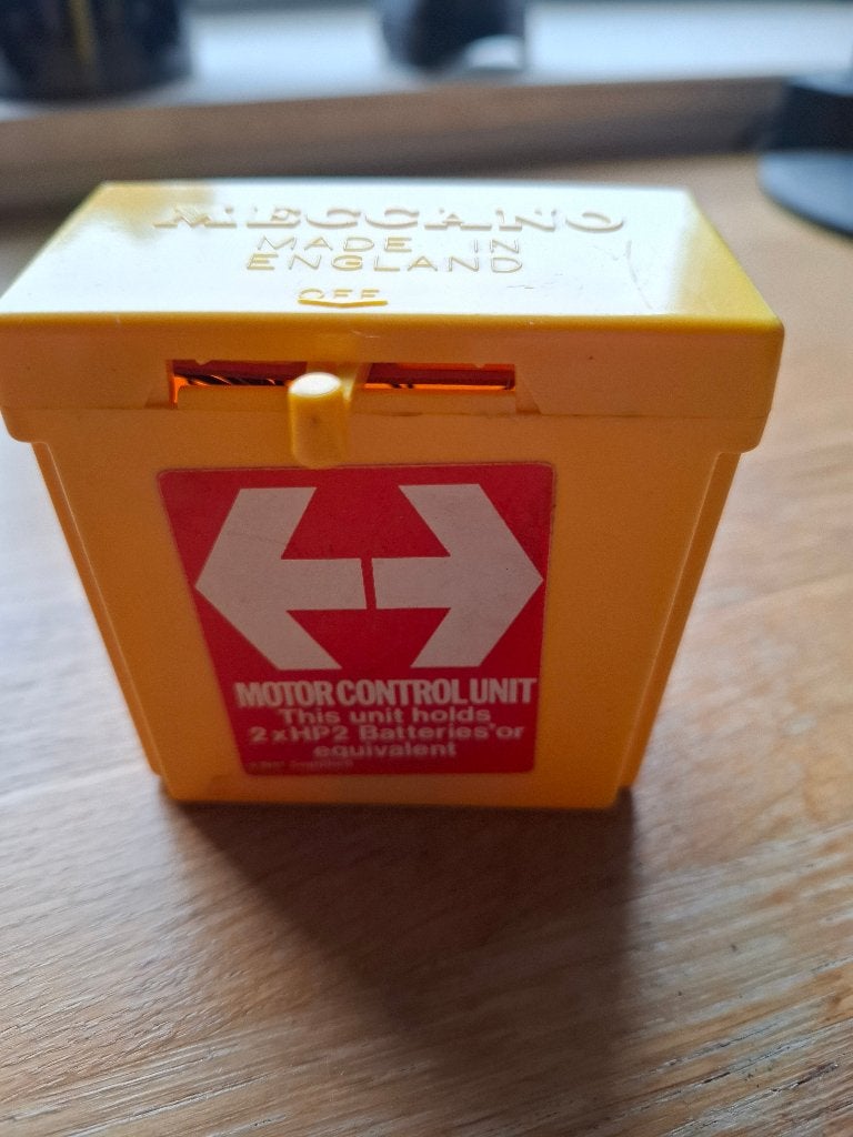 Meccano 3 volts motor en besturing, Ophalen of Verzenden, Zo goed als nieuw