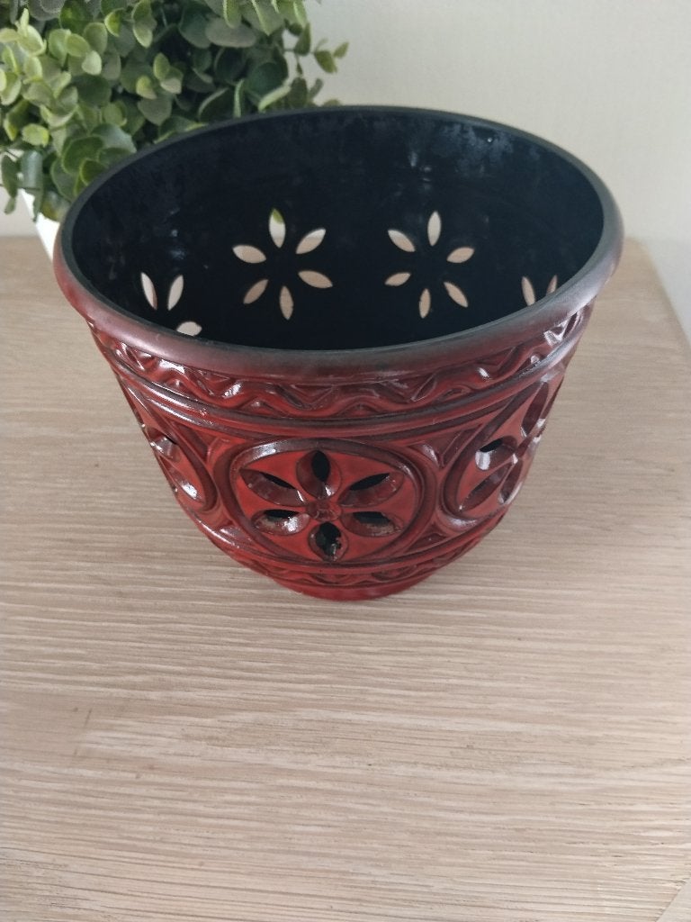vintage Emsa bloempot, Overige materialen, Rond, Binnen, Ophalen of Verzenden