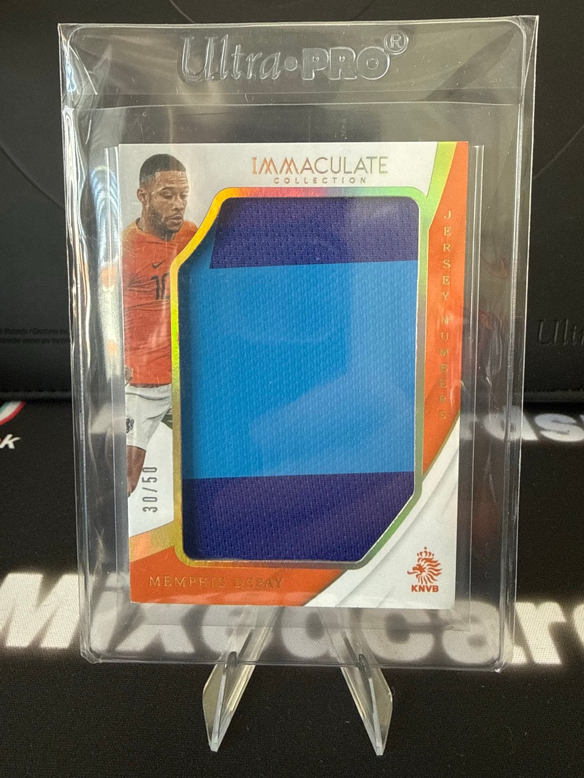 Memphis Depay Panini Immaculate Collection Jersey Card, Verzamelen, Ophalen of Verzenden, Zo goed als nieuw, PSV, Spelerskaart