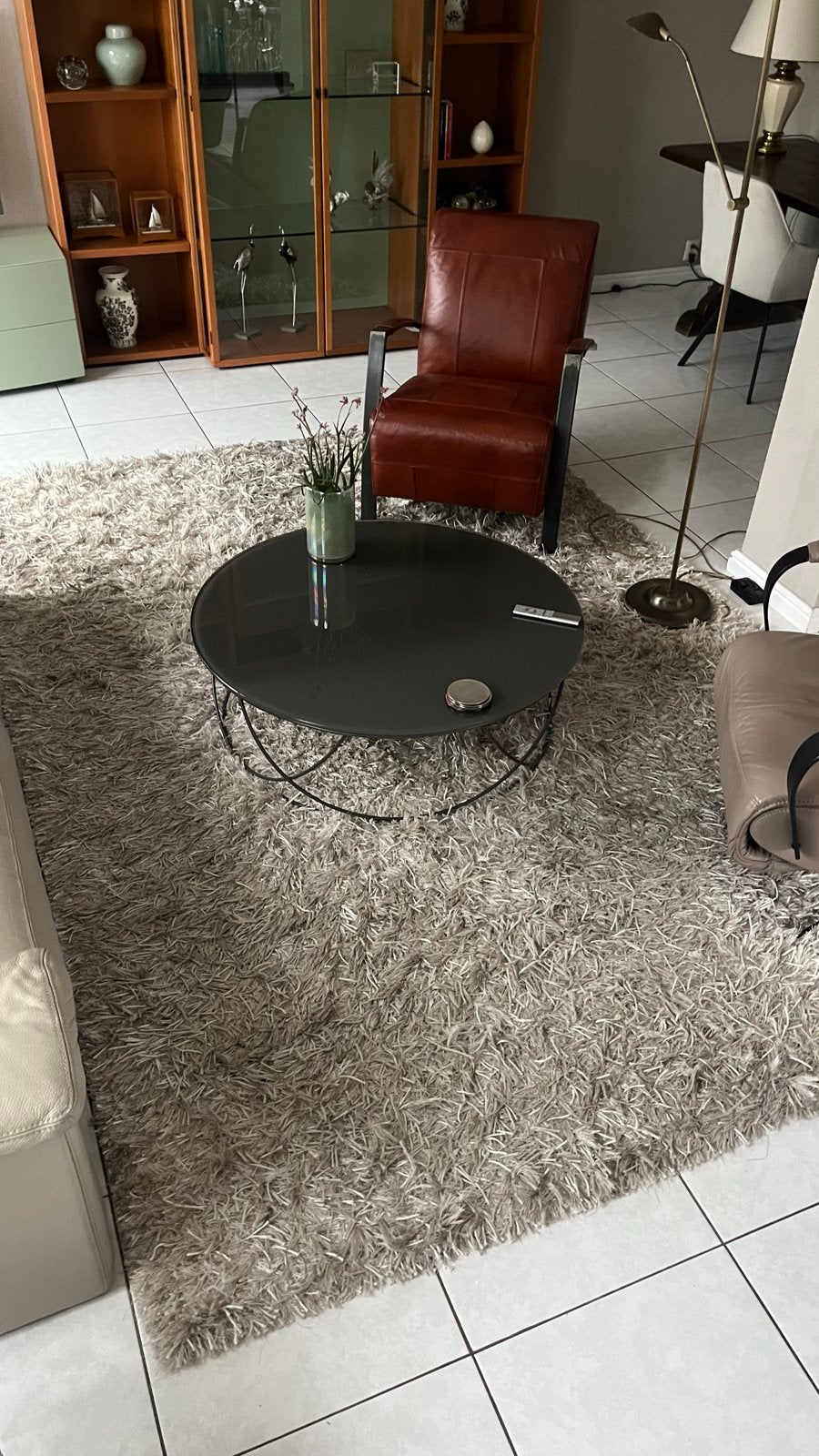 Karpetten Vloerkleed 200x300, Ophalen, Gebruikt, Beige, Hoogpollig
