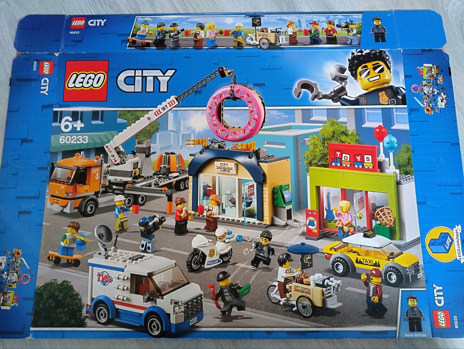 Lego 60233 opening van de donut winkel., Kinderen en Baby's, Speelgoed | Duplo en Lego, City, Lego, Ophalen of Verzenden, Zo goed als nieuw