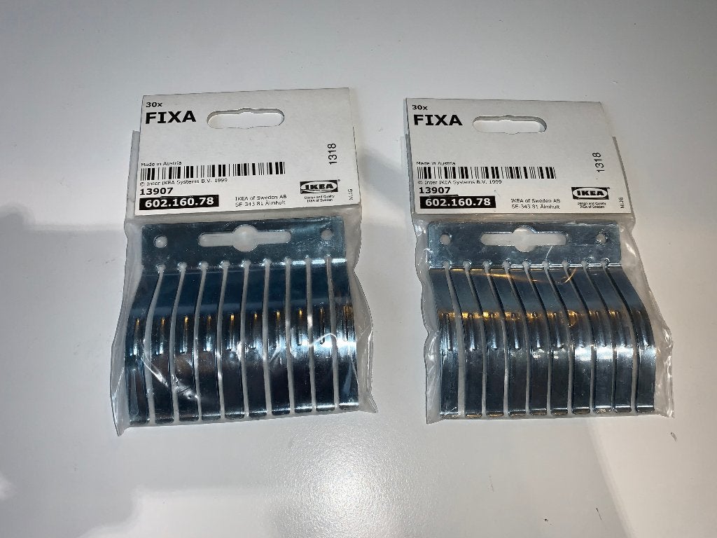 IKEA FIXA Floor Accessory 30-pack 602.160.78 13907 (2x), Ophalen of Verzenden, Gebruikt