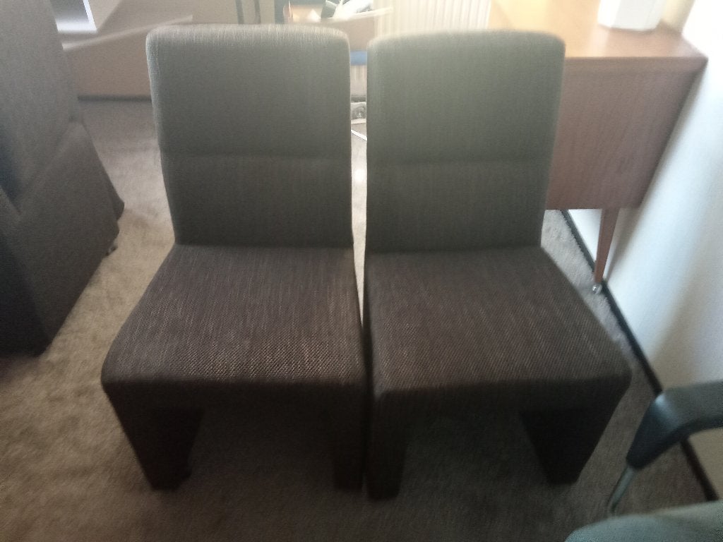 4 eethoek stoelen, Huis en Inrichting, Ophalen, Gebruikt, Bruin, Vier