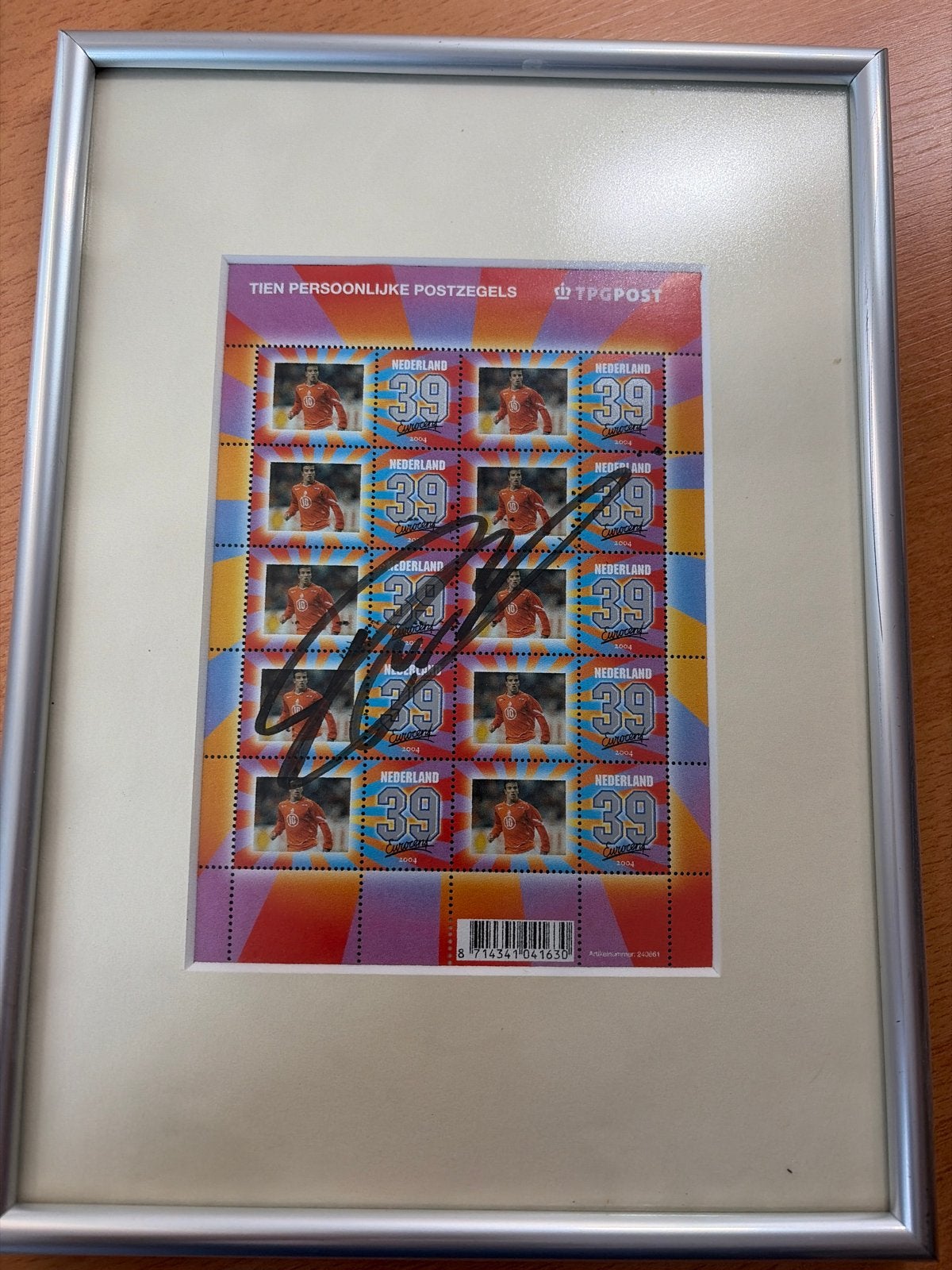 Gesigneerde Persoonlijke Postzegels Edgar Davids (2004), Ophalen of Verzenden, Na 1940, Postfris