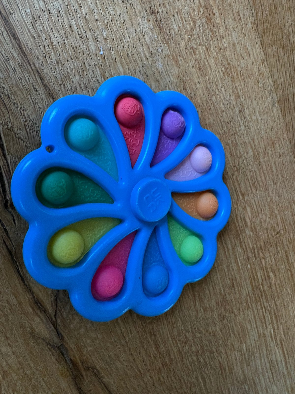 Fidget spinner met pop-it, blauw, zo goed als nieuw, Kinderen en Baby's, Ophalen of Verzenden, Zo goed als nieuw, Jongen of Meisje