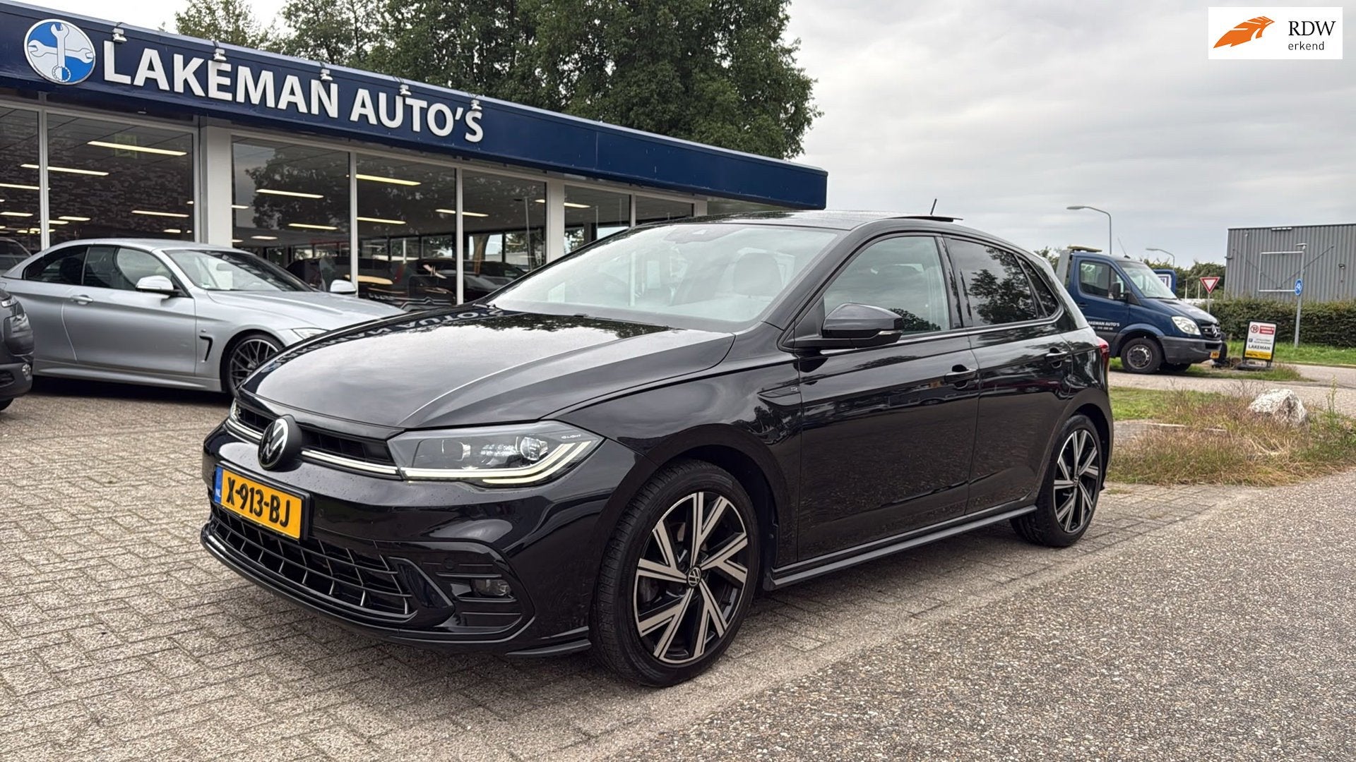 Volkswagen Polo 1.0 TSI Blackline R-line Pano IQ Light Black, Gebruikt, Euro 6, Automatische klimaatregeling, Bedrijf