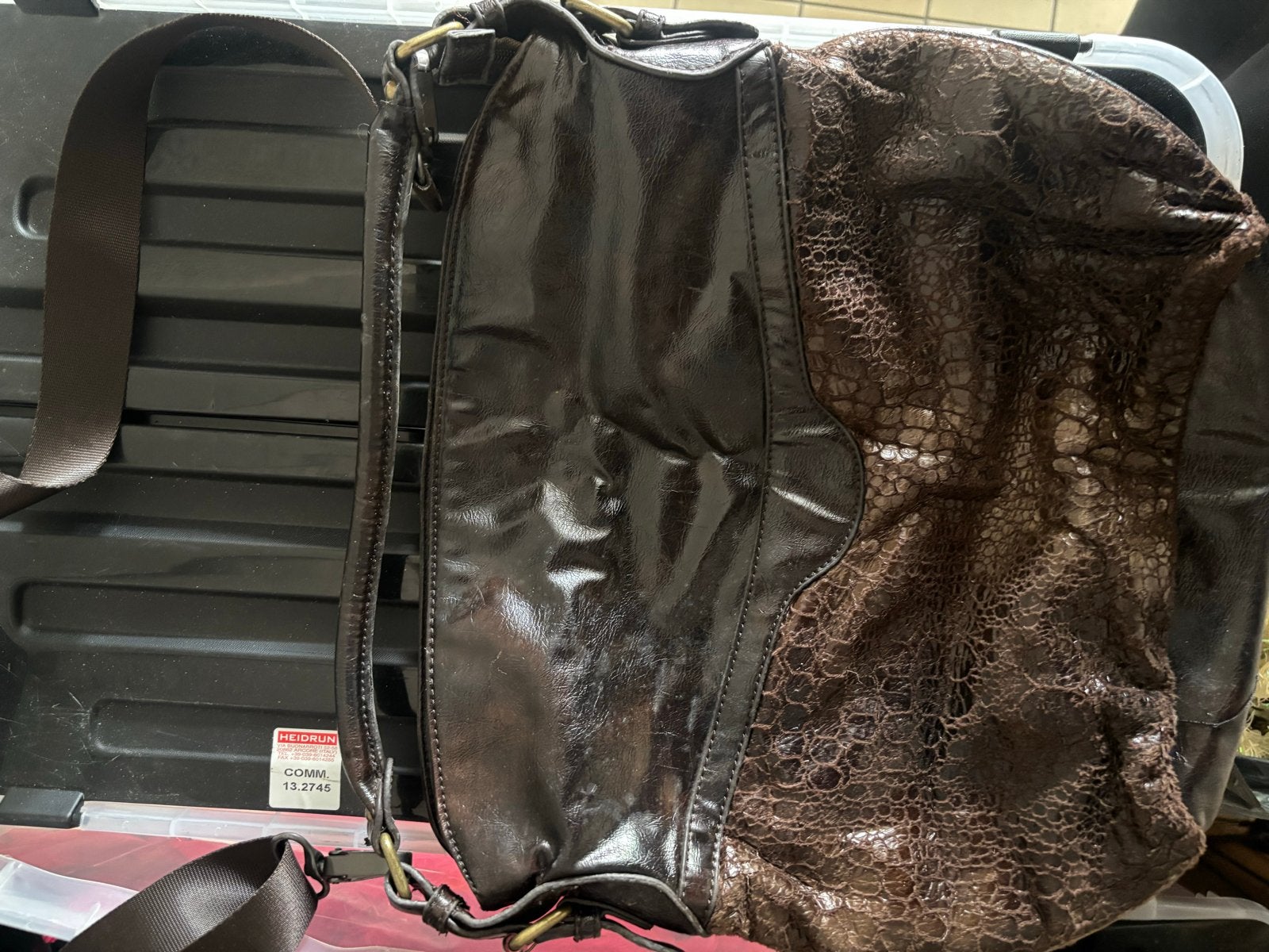 Roberto Cerri Milano Vintage Tas - Tweedehands, Ophalen, Gebruikt, Bruin, Handtas