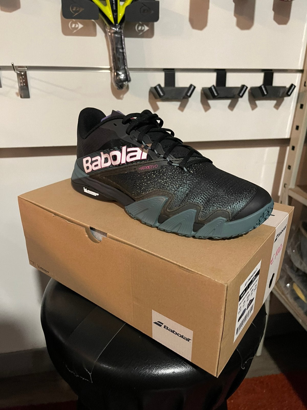 Padel schoenen NIEUW maat 46 Babolat Jet Premura 2 Zwart, Ophalen, Zo goed als nieuw, Zwart